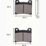disk brake pads MCB 530 SV ABE approved
