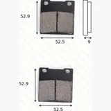 disk brake pads MCB 531 SH ABE approved