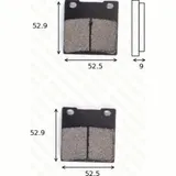 disk brake pads MCB 531 ABE approved