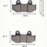 disk brake pads MCB 534 SI ABE approved