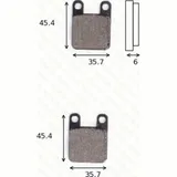 disk brake pads MCB 535 RQ