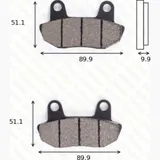 disk brake pads MCB 537 ABE approved
