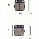 disk brake pads MCB 538 SI ABE approved