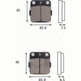 Bremsklötze Scheibenbremsbeläge MCB 538 mit ABE