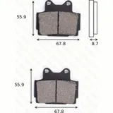 disk brake pads MCB 541 ABE approved