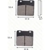disk brake pads MCB 542 ABE approved