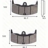 Bremsklötze Scheibenbremsbeläge MCB 543 LF mit ABE