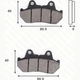 disk brake pads MCB 544 ABE approved