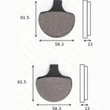disk brake pads MCB 548 ABE approved