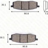 Bremsklötze Scheibenbremsbeläge MCB 549 SI mit ABE