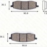 Bremsklötze Scheibenbremsbeläge MCB 549 mit ABE