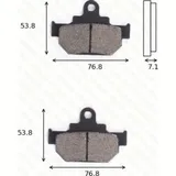 disk brake pads MCB 550 ABE approved