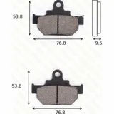 Bremsklötze Scheibenbremsbeläge MCB 551 mit ABE