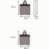 Bremsklötze Scheibenbremsbeläge MCB 552 mit ABE