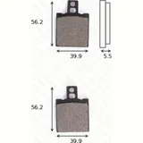 disk brake pads MCB 553 ABE approved