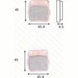 disk brake pads MCB 554 SI ABE approved