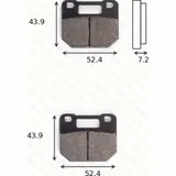 Bremsklötze Scheibenbremsbeläge MCB 556 mit ABE