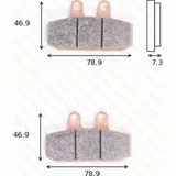 disk brake pads MCB 557 ABE approved