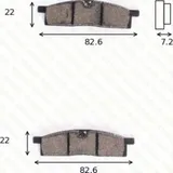 disk brake pads MCB 558 SI ABE approved