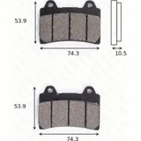 Bremsklötze Scheibenbremsbeläge MCB 559 mit ABE