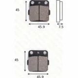 Disc brake pads MCB 561 homologated