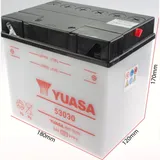 Akku, Motorradbatterie Y60-N30AL-B 12V/30AH (20HR) DIN53030 Dry-Batterie 186x120x171mm