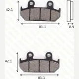 Bremsklötze Scheibenbremsbeläge MCB 562 mit ABE