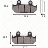 disk brake pads MCB 562 SV ABE approved