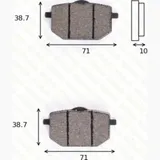 disk brake pads MCB 568 ABE approved