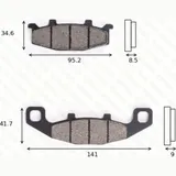 disk brake pads MCB 569 ABE approved