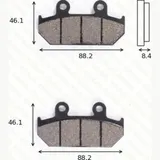 disk brake pads MCB 571 ABE approved