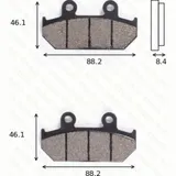 Bremsklötze Scheibenbremsbeläge MCB 571 SV mit ABE