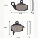 Bremsklötze Scheibenbremsbeläge MCB 573 mit ABE Bremsklötze Scheibenbremsbeläge MCB 573 mit ABE