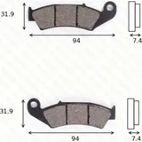 Bremsklötze Scheibenbremsbeläge MCB 574 SI mit ABE Bremsklötze Scheibenbremsbeläge MCB 574 SI mit ABE