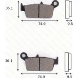 disk brake pads MCB 575 SI ABE approved