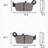 disk brake pads MCB 575 SR