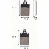 disk brake pads MCB 578 ABE approved