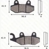 disc disk brake pads MCB 582 SH ABE approved
