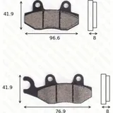 disk brake pads MCB 582 SI ABE approved