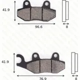 disk brake pads MCB 582 ABE approved