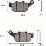 Bremsklötze Scheibenbremsbeläge MCB 585 SRM mit ABE