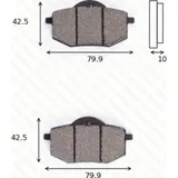 disk brake pads MCB 587 ABE approved