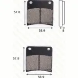 disk brake pads MCB 591 SH ABE approved