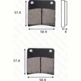 disk brake pads MCB 591 ABE approved