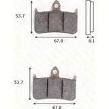 disk brake pads MCB 593 ABE approved