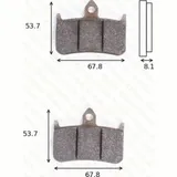 disk brake pads MCB 593 SV ABE approved
