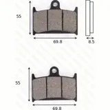 disk brake pads MCB 595 SRQ