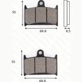 disk brake pads MCB 595 ABE approved