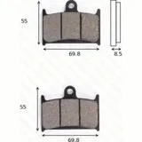 disk brake pads MCB 595 SV ABE approved