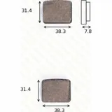 disk brake pads MCB 596 ABE approved